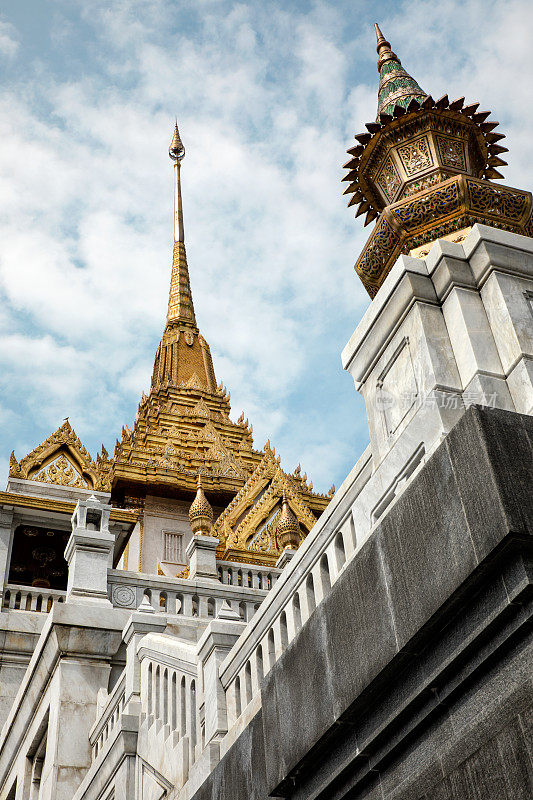 曼谷的佛寺外景，Wat Traimit